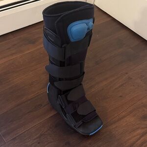 Medical Walking Boot — Black and Blue Support Boot by